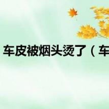 车皮被烟头烫了（车皮）