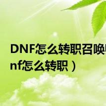 DNF怎么转职召唤师（dnf怎么转职）