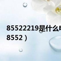 85522219是什么电话（8552）