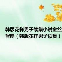 韩版花样男子续集小说金丝草和伊智厚（韩版花样男子续集）