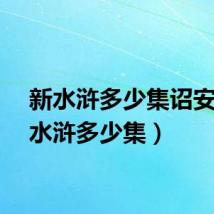 新水浒多少集诏安（新水浒多少集）