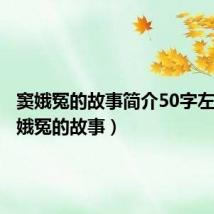 窦娥冤的故事简介50字左右（窦娥冤的故事）