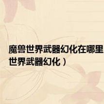 魔兽世界武器幻化在哪里（魔兽世界武器幻化）