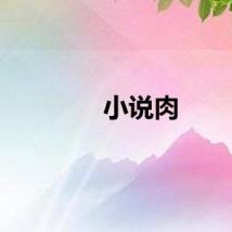 小说肉