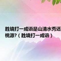 胜境打一成语是山清水秀还是世外桃源?(胜境打一成语)
