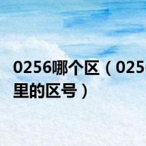 0256哪个区（0256是哪里的区号）