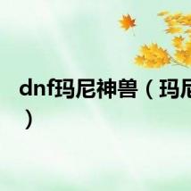 dnf玛尼神兽（玛尼神兽）
