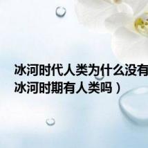 冰河时代人类为什么没有灭绝（冰河时期有人类吗）