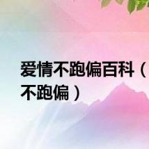 爱情不跑偏百科（爱情不跑偏）