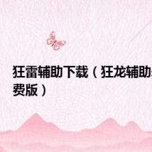 狂雷辅助下载（狂龙辅助永久免费版）