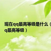 现在qq最高等级是什么(现在qq最高等级)