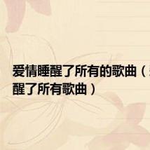 爱情睡醒了所有的歌曲(爱情睡醒了所有歌曲)