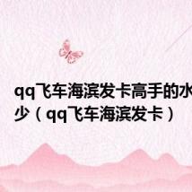 qq飞车海滨发卡高手的水平是多少（qq飞车海滨发卡）