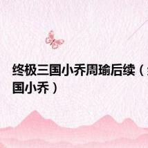 终极三国小乔周瑜后续（终极三国小乔）