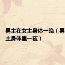 男主在女主身体一晚（男主放女主身体里一夜）