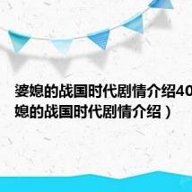 婆媳的战国时代剧情介绍40集（婆媳的战国时代剧情介绍）