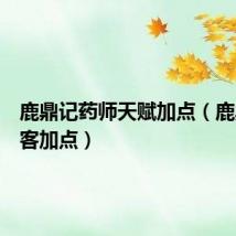 鹿鼎记药师天赋加点(鹿鼎记剑客加点)