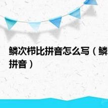 鳞次栉比拼音怎么写(鳞次栉比拼音)