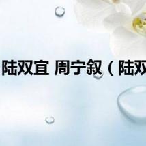 陆双宜 周宁叙（陆双宜）