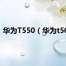 华为T550（华为t500）
