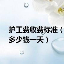 护工费收费标准（护工多少钱一天）