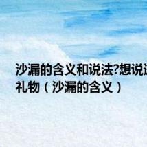 沙漏的含义和说法?想说送人的礼物(沙漏的含义)