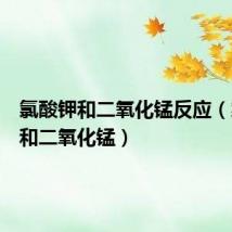 氯酸钾和二氧化锰反应(氯酸钾和二氧化锰)