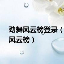 劲舞风云榜登录（劲舞风云榜）