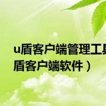 u盾客户端管理工具(u盾客户端软件)