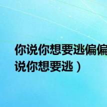 你说你想要逃偏偏（你说你想要逃）