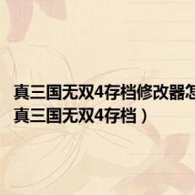 真三国无双4存档修改器怎么用（真三国无双4存档）