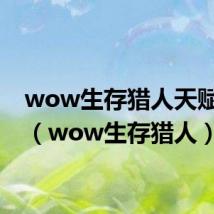 wow生存猎人天赋加点(wow生存猎人)