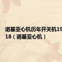 诺基亚心机历年开关机1999-2018(诺基亚心机)