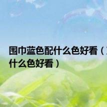 围巾蓝色配什么色好看(蓝色配什么色好看)