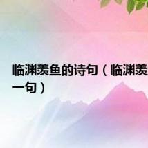 临渊羡鱼的诗句(临渊羡鱼的下一句)