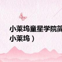 小莱坞童星学院简介（小莱坞）
