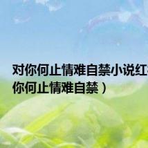 对你何止情难自禁小说红袖（对你何止情难自禁）
