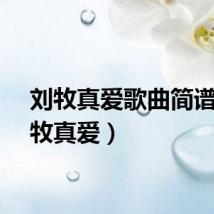 刘牧真爱歌曲简谱(刘牧真爱)
