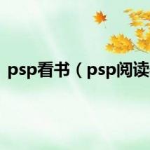 psp看书（psp阅读器）