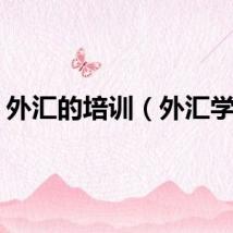外汇的培训（外汇学习）