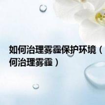 如何治理雾霾保护环境（中国如何治理雾霾）