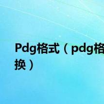 Pdg格式(pdg格式转换)