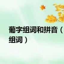 葡字组词和拼音（葡字组词）