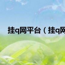 挂q网平台（挂q网）