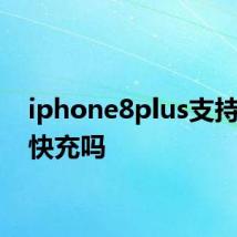iphone8plus支持20w快充吗