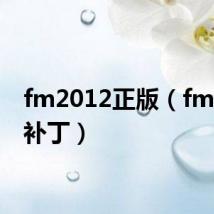 fm2012正版(fm2012补丁)
