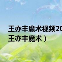 王亦丰魔术视频2014(王亦丰魔术)