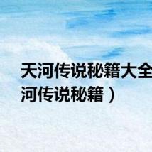 天河传说秘籍大全（天河传说秘籍）