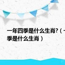 一年四季是什么生肖?(一年四季是什么生肖)