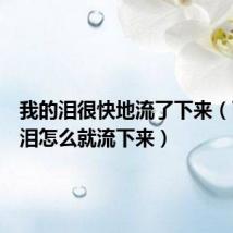 我的泪很快地流了下来(而我的泪怎么就流下来)